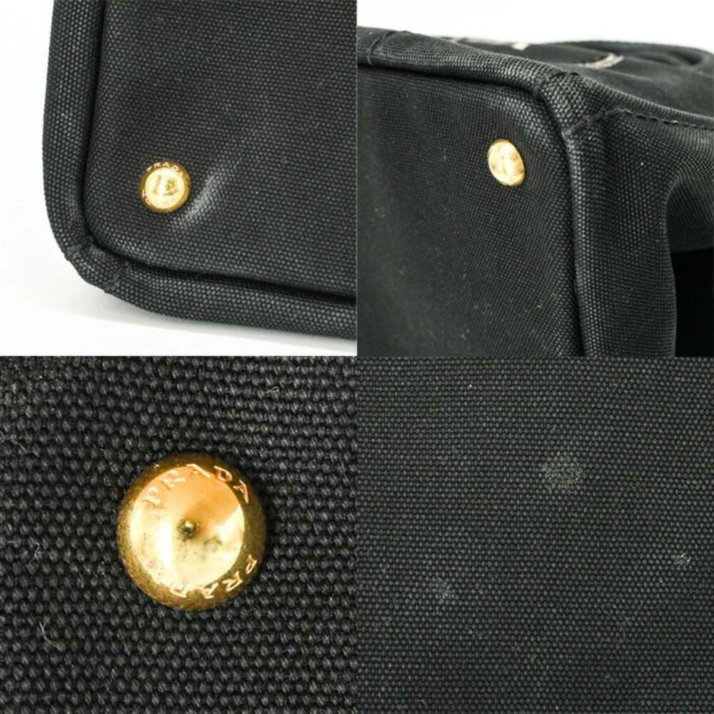 PRADA Black Canvas Shoulder Bag - Picture 5 of 16